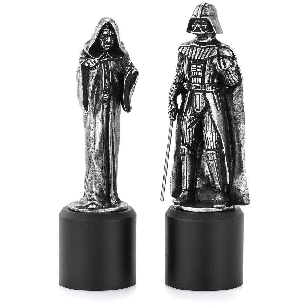 Royal Selangor Star Wars Tinnen Schaakstukken - Darth Vader en Sidious (Koning/Koningin) Afbeelding 1