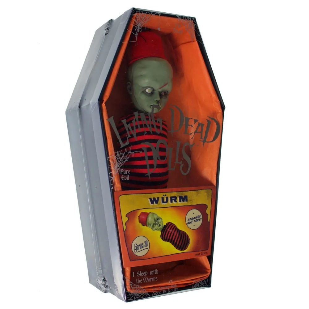 Mezco Living Dead Dolls Series 30 Variant - Wurm 10 Inch Doll Afbeelding 1