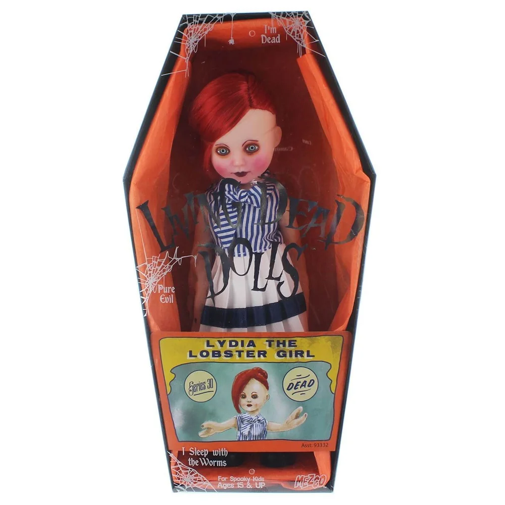 Mezco Living Dead Dolls Series 30 Variant - Lydia the Lobster Girl 10 Inch Doll Afbeelding 1