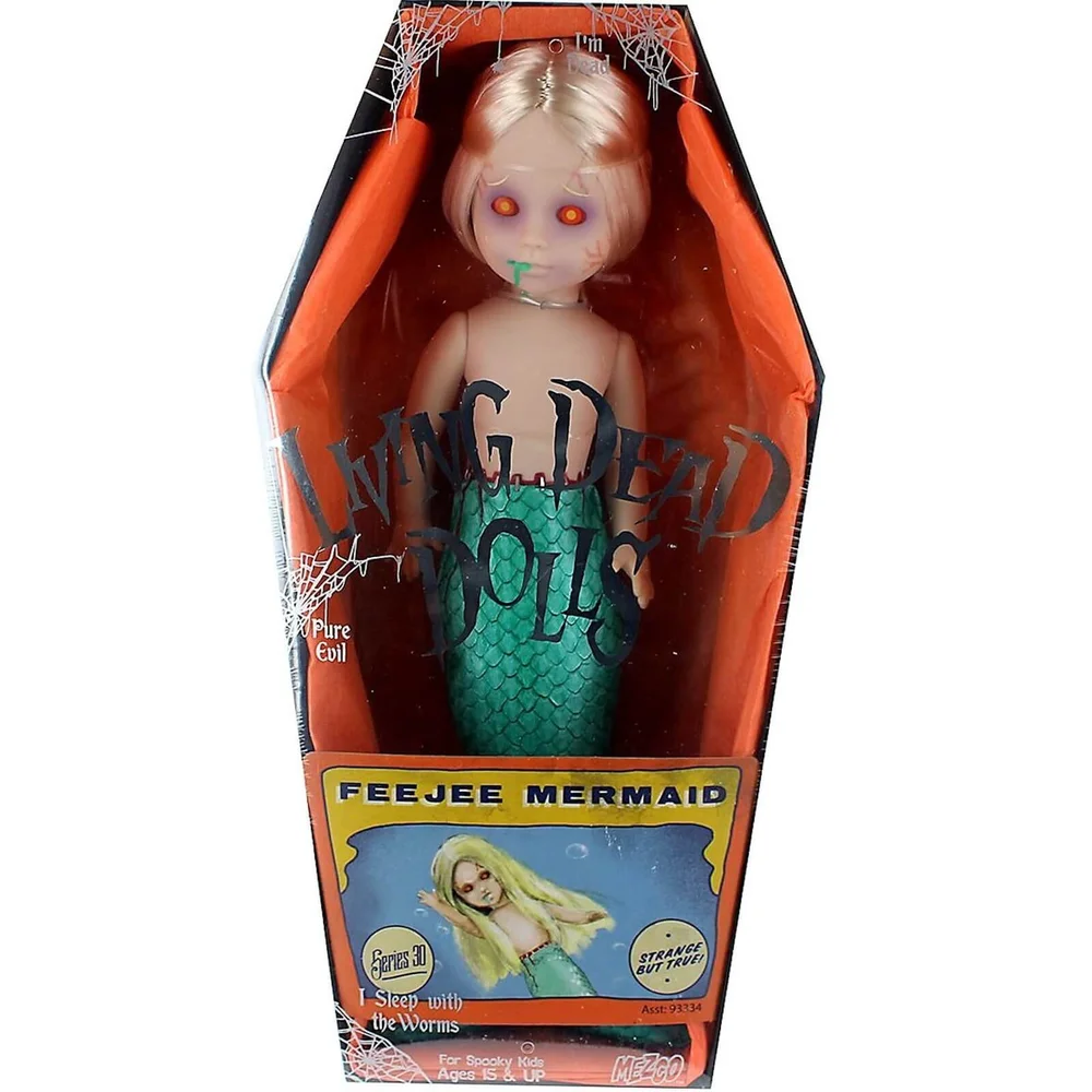 Mezco Living Dead Dolls Series 30 Variant - Feejee Mermaid 10 Inch Doll Afbeelding 1