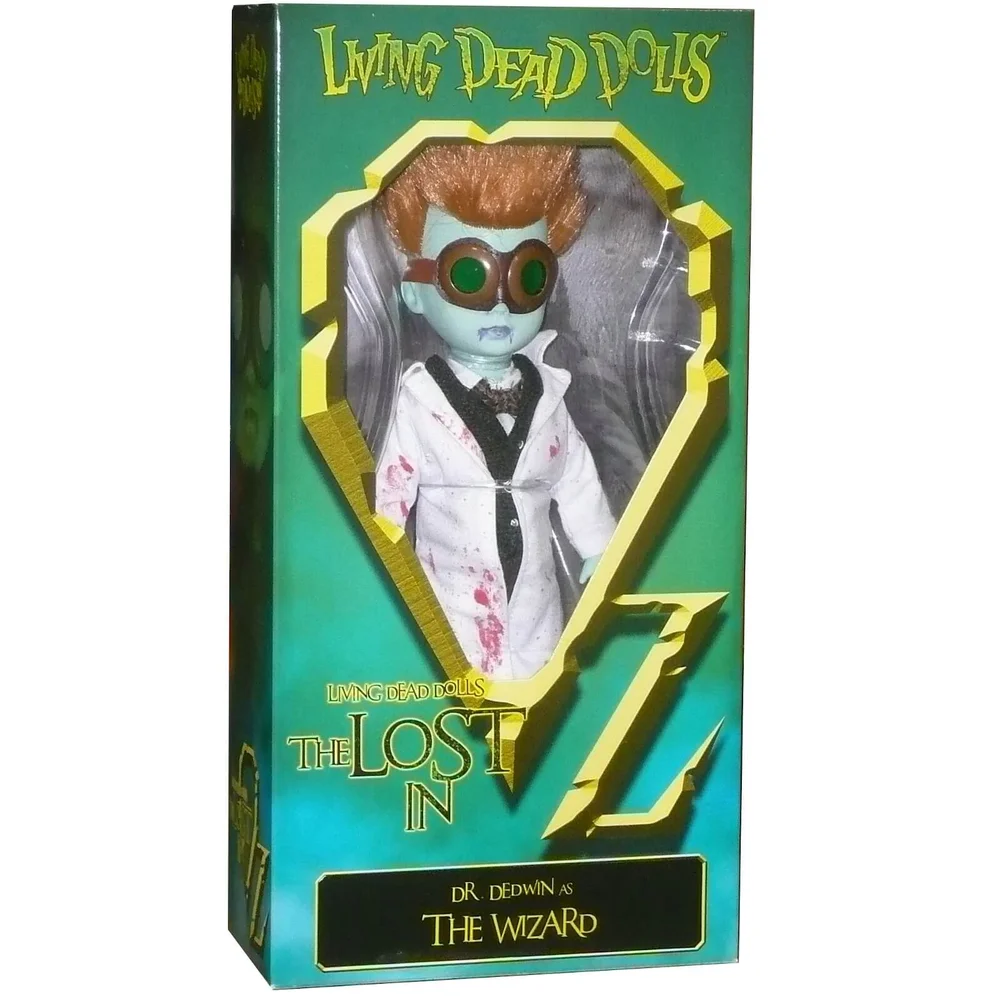 Mezco Living Dead Dolls - The Lost in OZ Exclusive Emerald City Variant - Dr Dedwin Afbeelding 1
