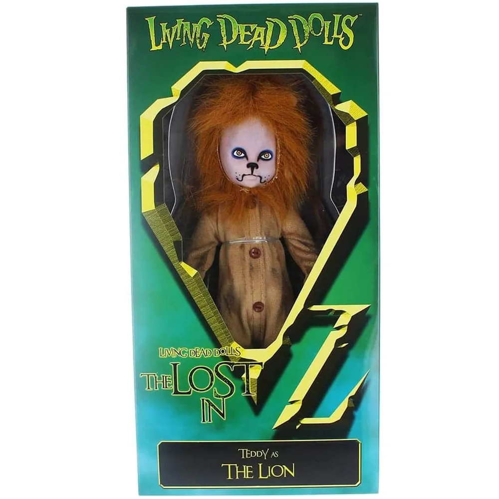 Mezco Living Dead Dolls - The Lost in OZ Exclusive Emerald City Variant - The Lion Afbeelding 1
