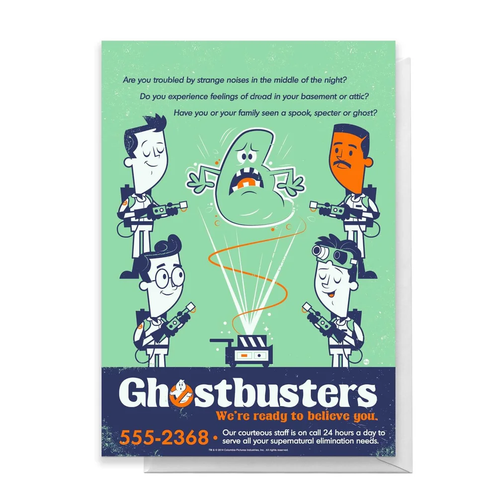 Ghostbusters We Believe You Greetings Card - Standard Card Afbeelding 1