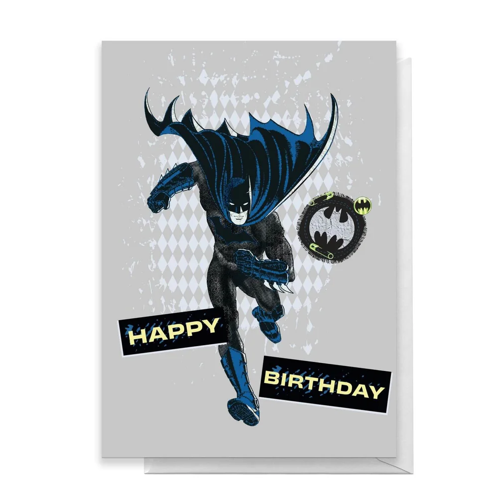 Batman Happy Birthday Greetings Card - Standard Card Afbeelding 1
