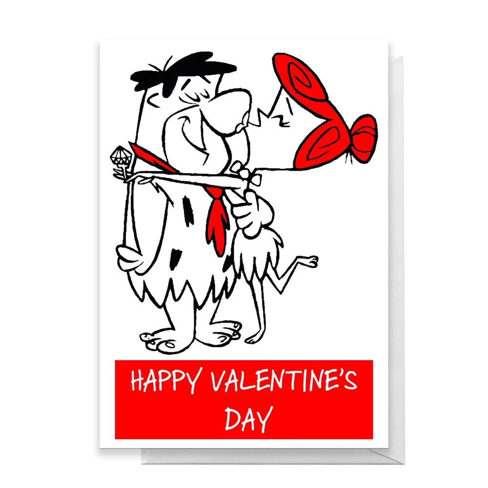 Flintstones Valentines Greetings Card - Standard Card Afbeelding 1