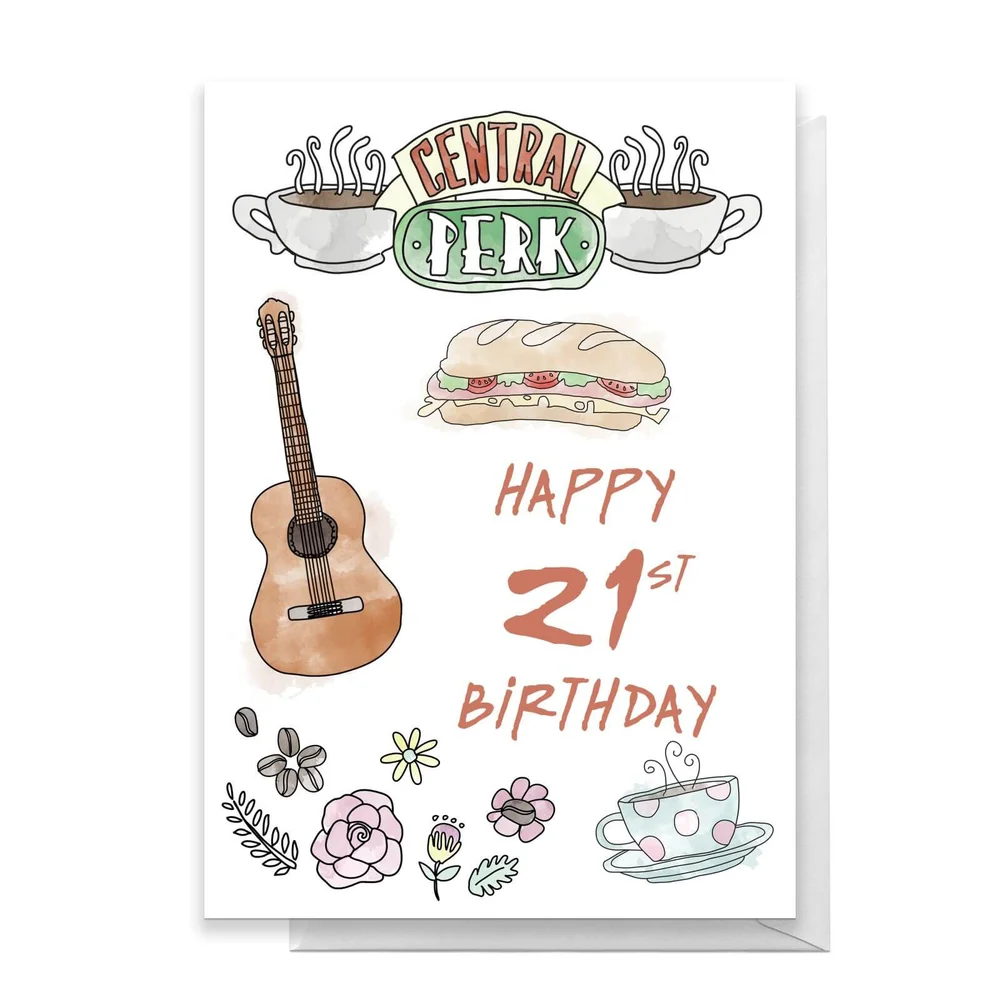 Friends Birthday 21st Greetings Card - Standard Card Afbeelding 1