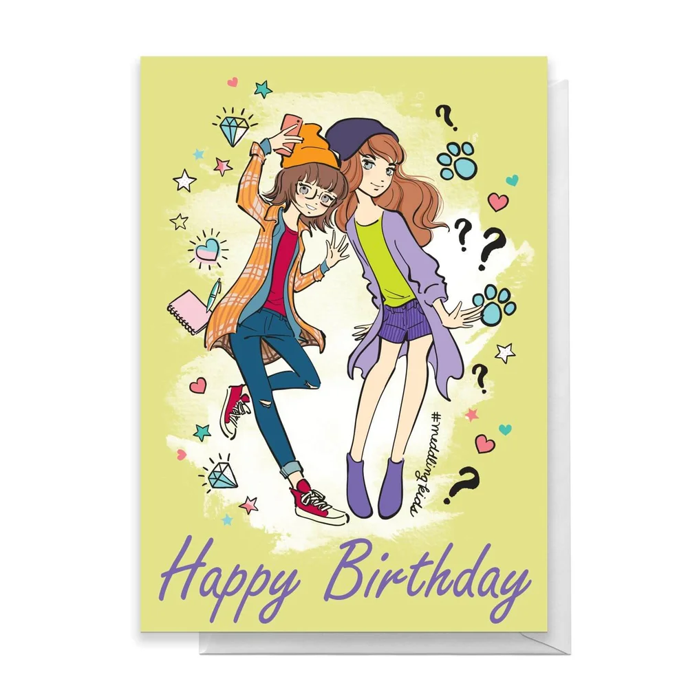 Scooby Doo 10th Birthday Girls Greetings Card - Standard Card Afbeelding 1