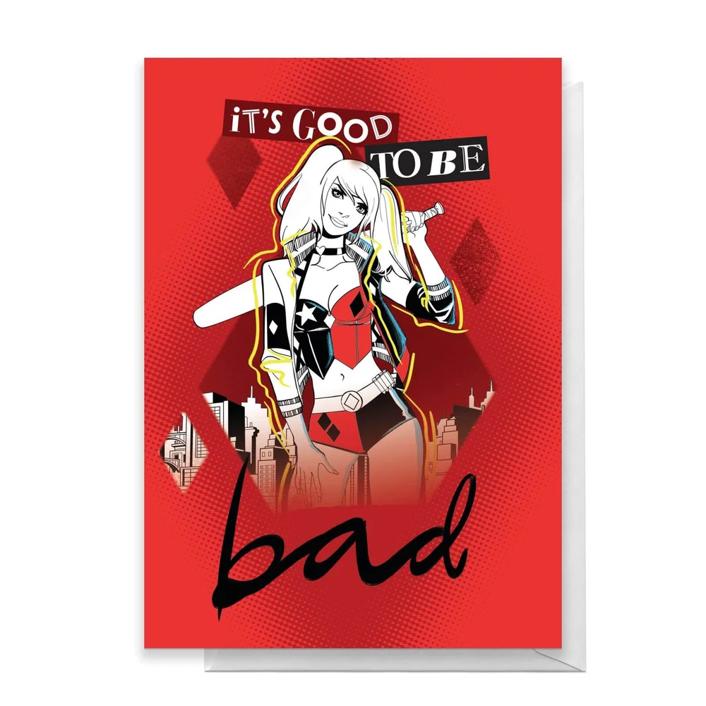 Harley Quinn Greetings Card - Standard Card Afbeelding 1