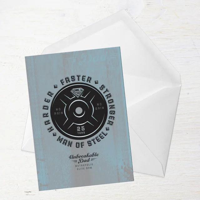 Superman Fathers Day Greetings Card