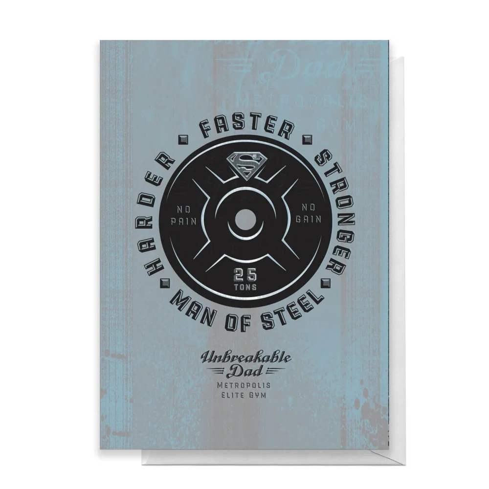 Superman Fathers Day Greetings Card - Standard Card Afbeelding 1