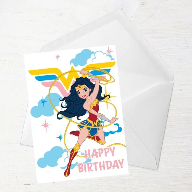 Wonder Woman Happy Birthday Greetings Card