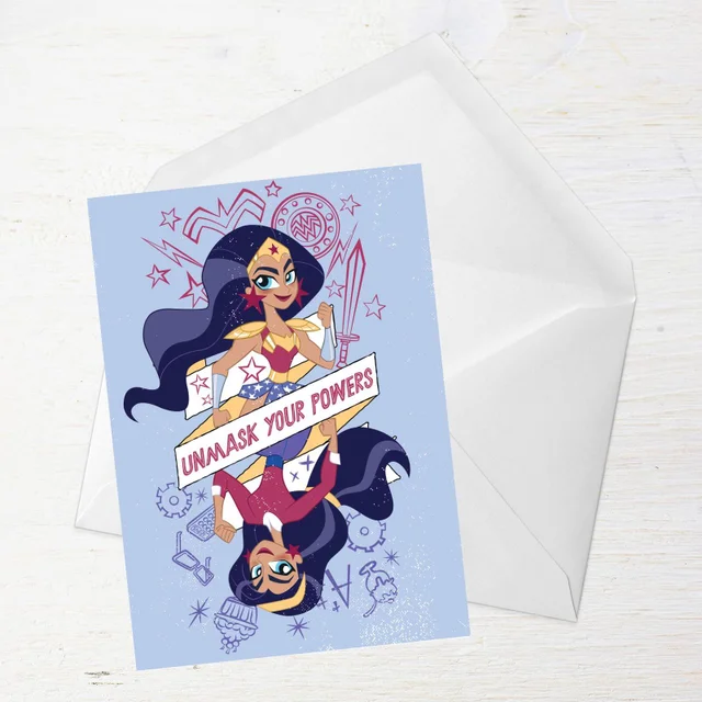 Wonder Woman Powers Happy Birthday Greetings Card