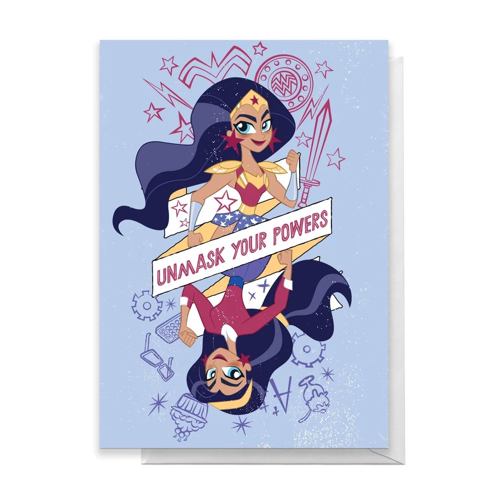 Wonder Woman Powers Happy Birthday Greetings Card - Standard Card Afbeelding 1
