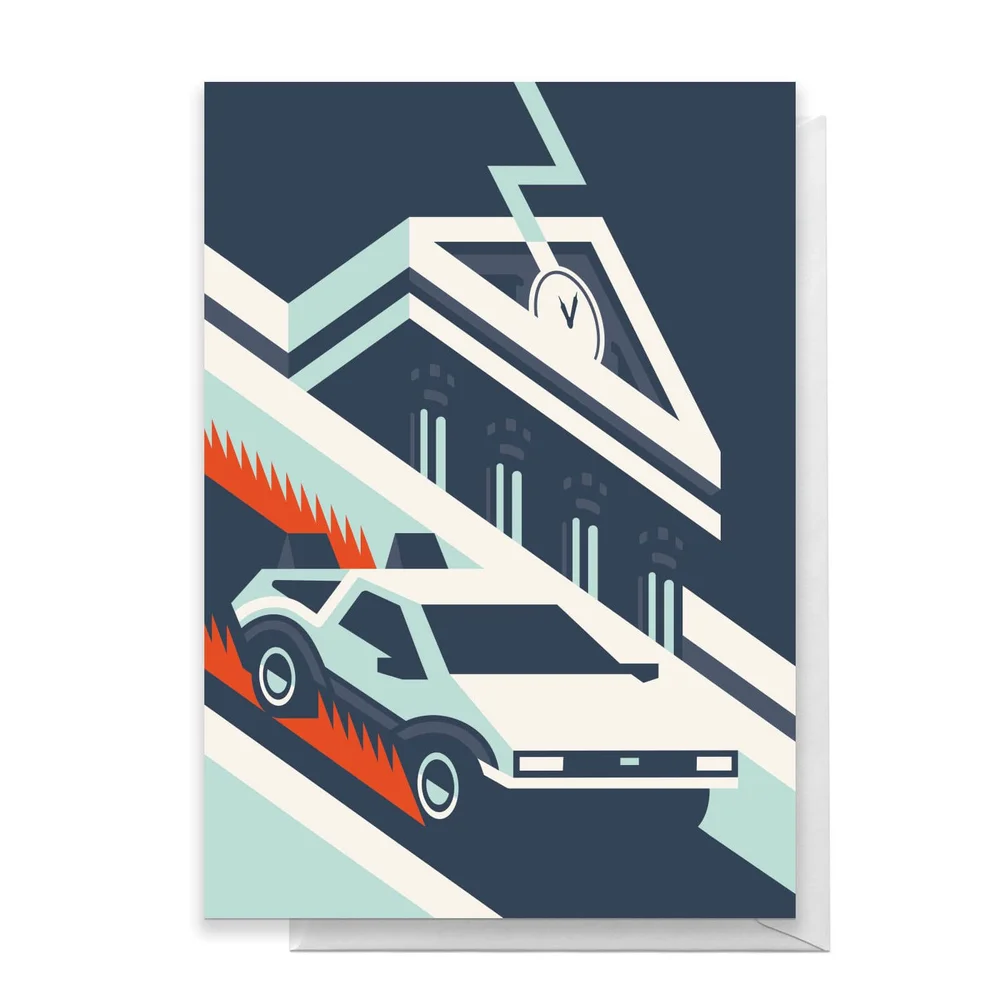 Back To The Future Greetings Card - Standard Card Afbeelding 1
