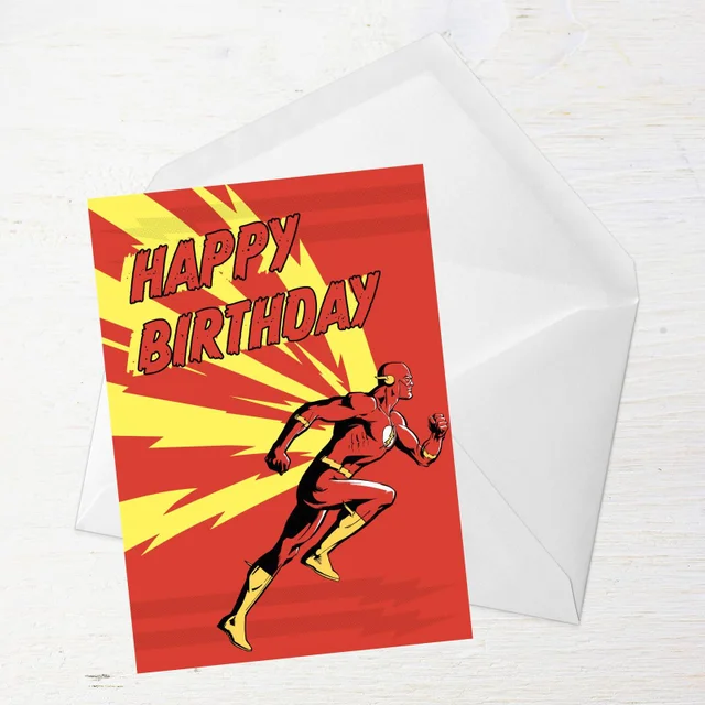 The Flash Happy Birthday Greetings Card