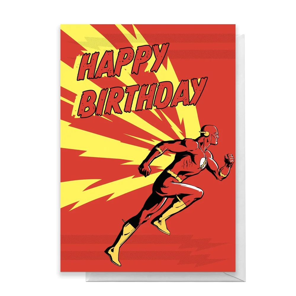 The Flash Happy Birthday Greetings Card - Standard Card Afbeelding 1