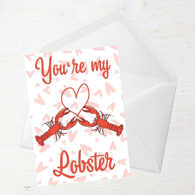 Friends Valentine's Lobster Greetings Card