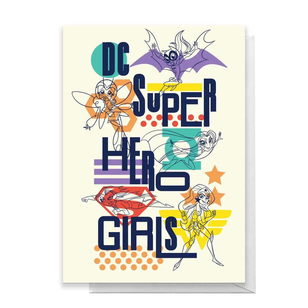 DC Super Hero Girls Greetings Card - Standard Card Afbeelding 1