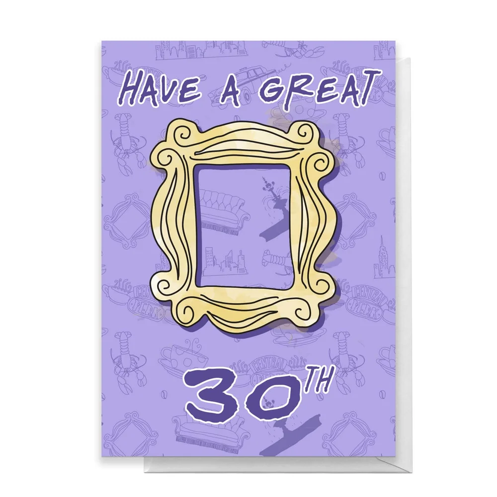 Friends Birthday 30th Greetings Card - Giant Card Afbeelding 1