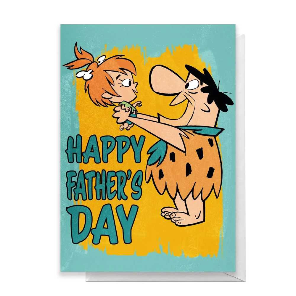 Flintstones Happy Father's Day Greetings Card - Standard Card Afbeelding 1