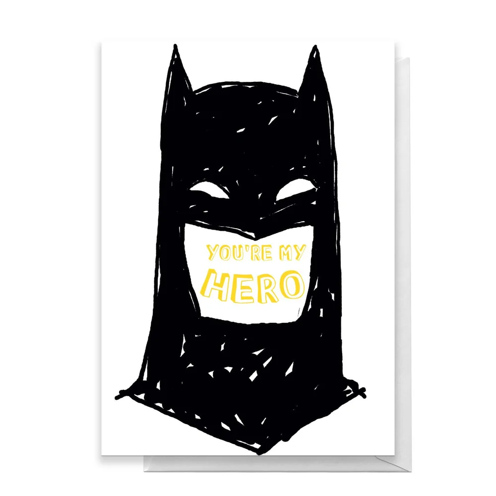 Batman You're My Hero Greetings Card - Standard Card Afbeelding 1