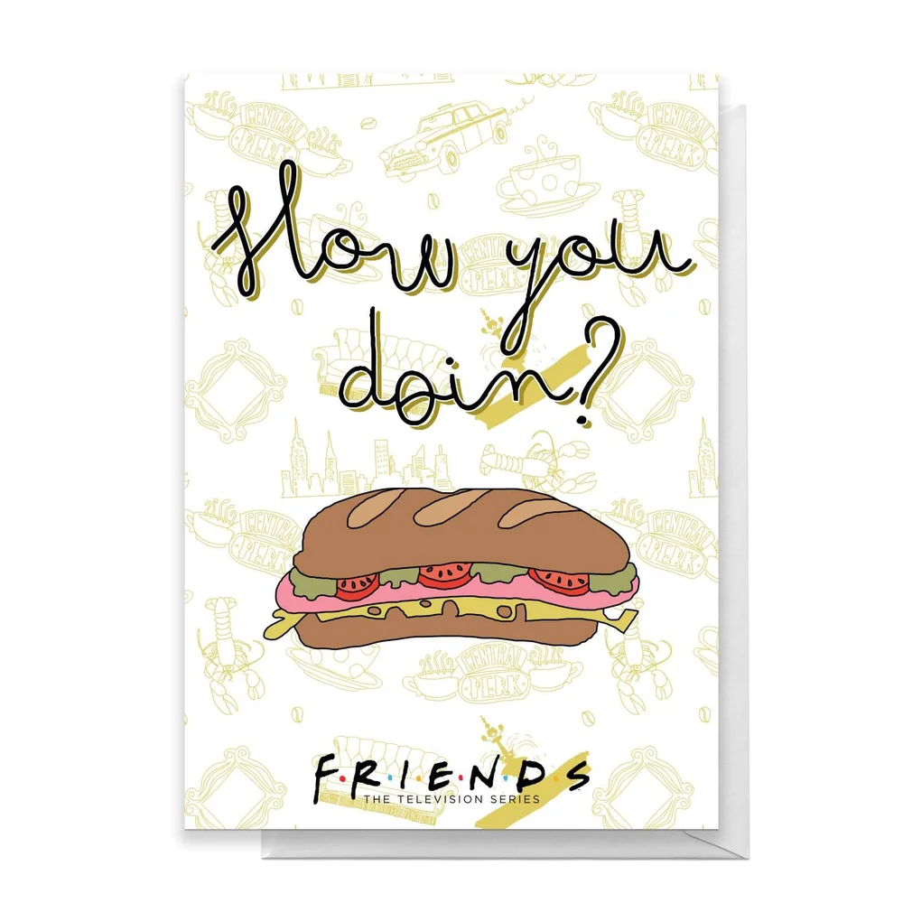 Friends How You Doin? Greetings Card - Standard Card Afbeelding 1
