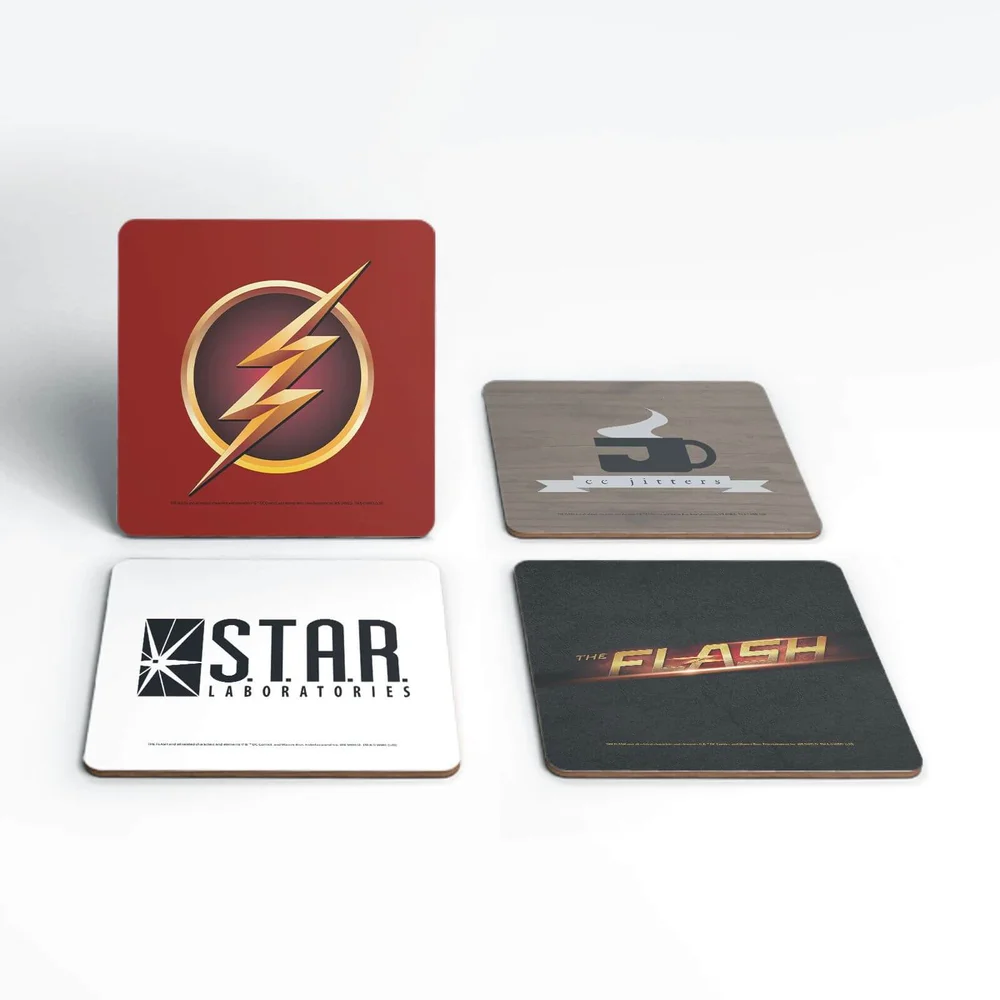 DC Flash TV Coaster Set Afbeelding 1