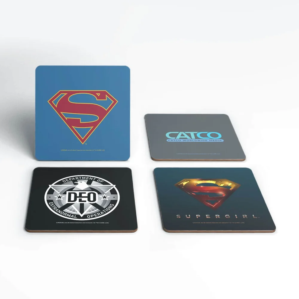 DC Supergirl TV Coaster Set Afbeelding 1