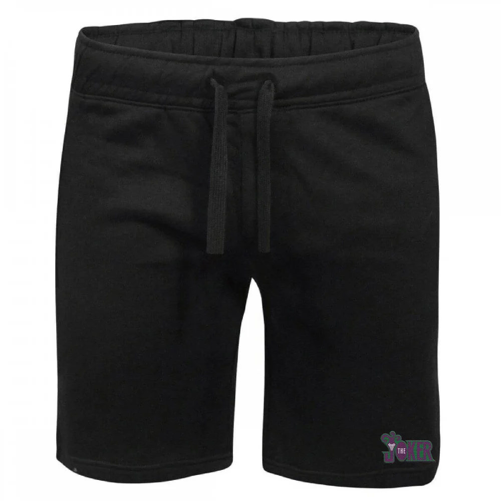 DC Joker Embroidered Unisex Jogger Shorts - Black - S Afbeelding 1