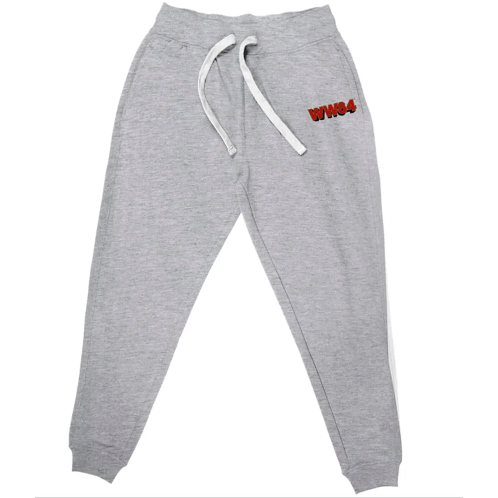 DC Wonder Woman WW84 Embroidered Unisex Joggers - Grey - S Afbeelding 1
