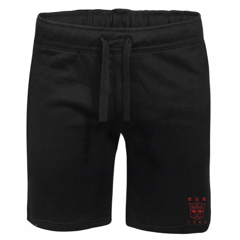 Transformers Autobots Embroidered Unisex Jogger Shorts - Black - S Afbeelding 1