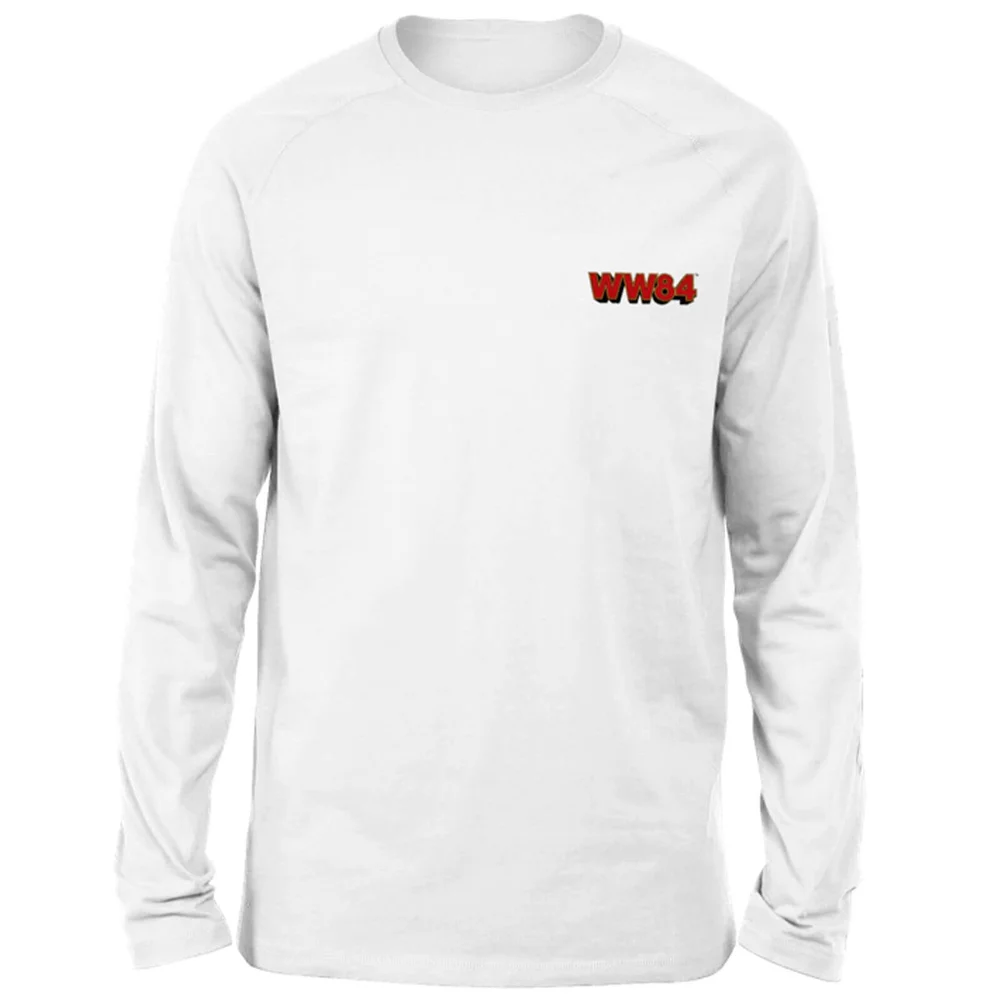 DC Wonder Woman WW84 Embroidered Unisex Long Sleeved T-Shirt - White - S Afbeelding 1