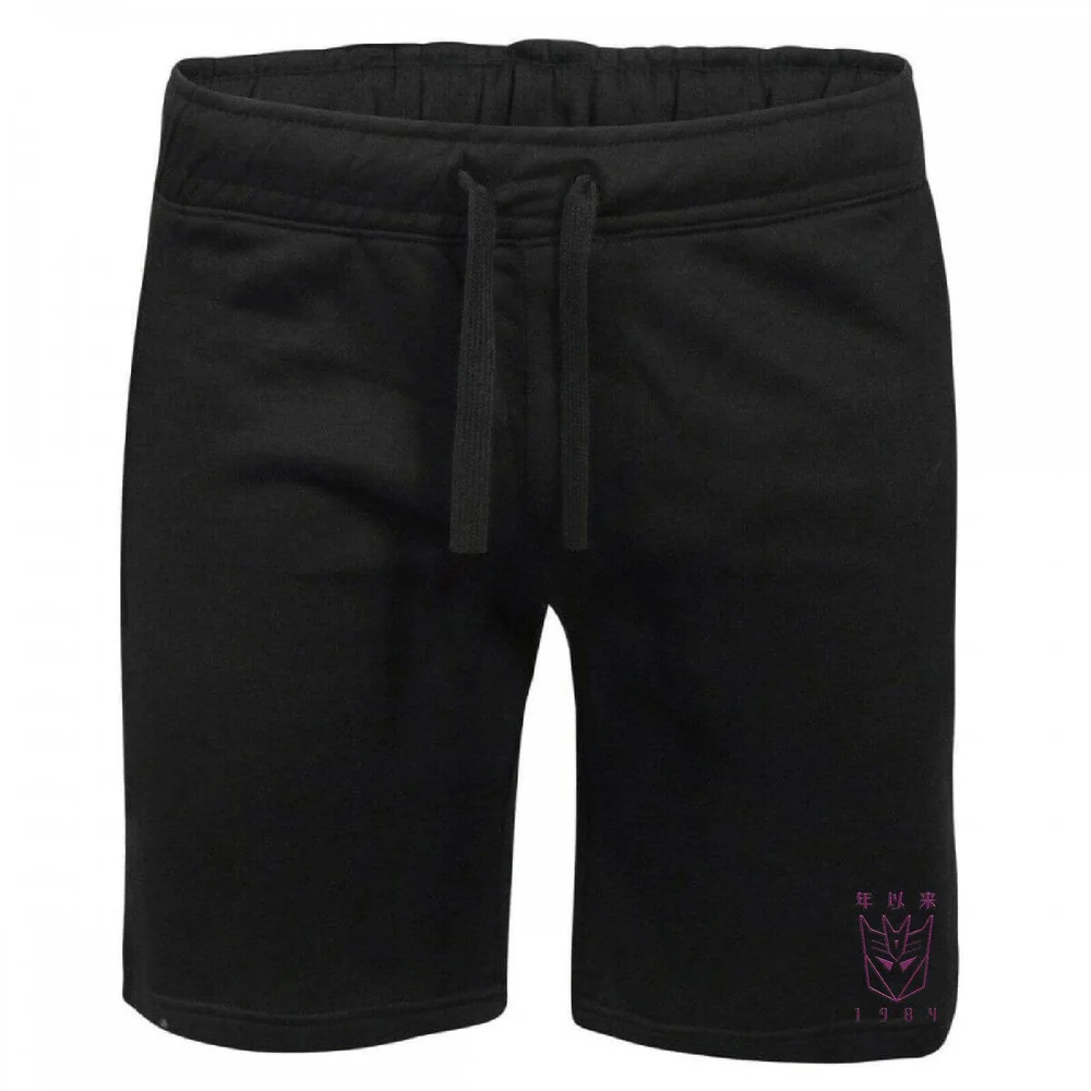 Transformers Decepticons Embroidered Unisex Jogger Shorts - Black - S Afbeelding 1