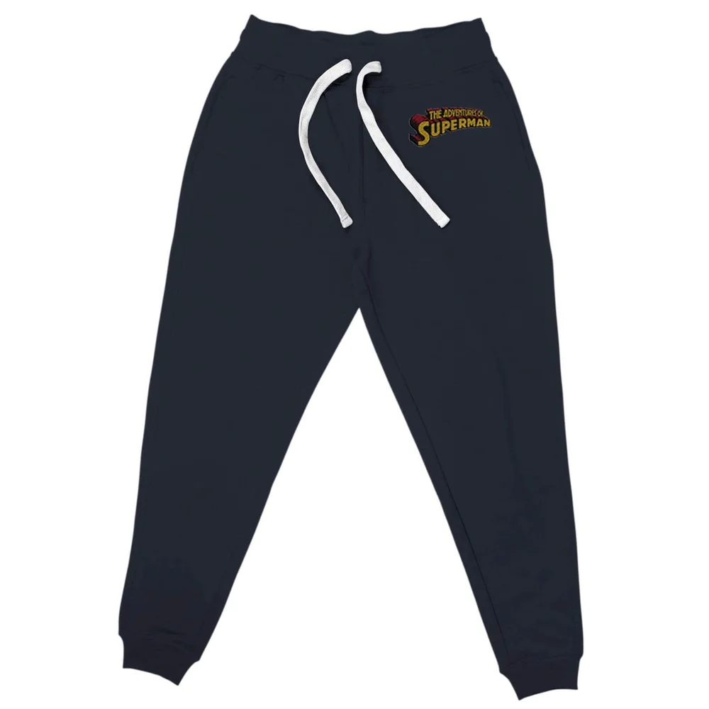 DC Superman Embroidered Unisex Joggers - Navy - S Afbeelding 1