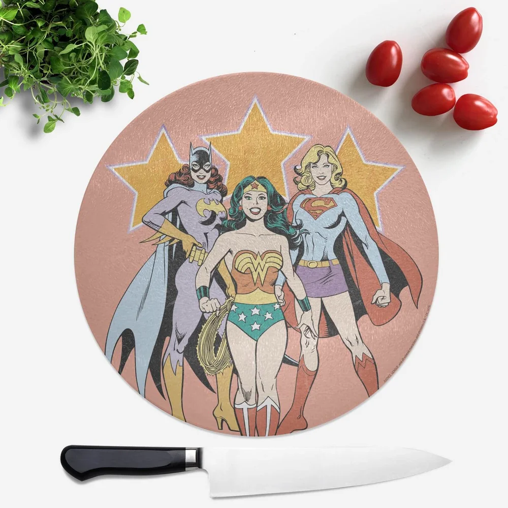 DC Superhero Women Round Chopping Board Afbeelding 1