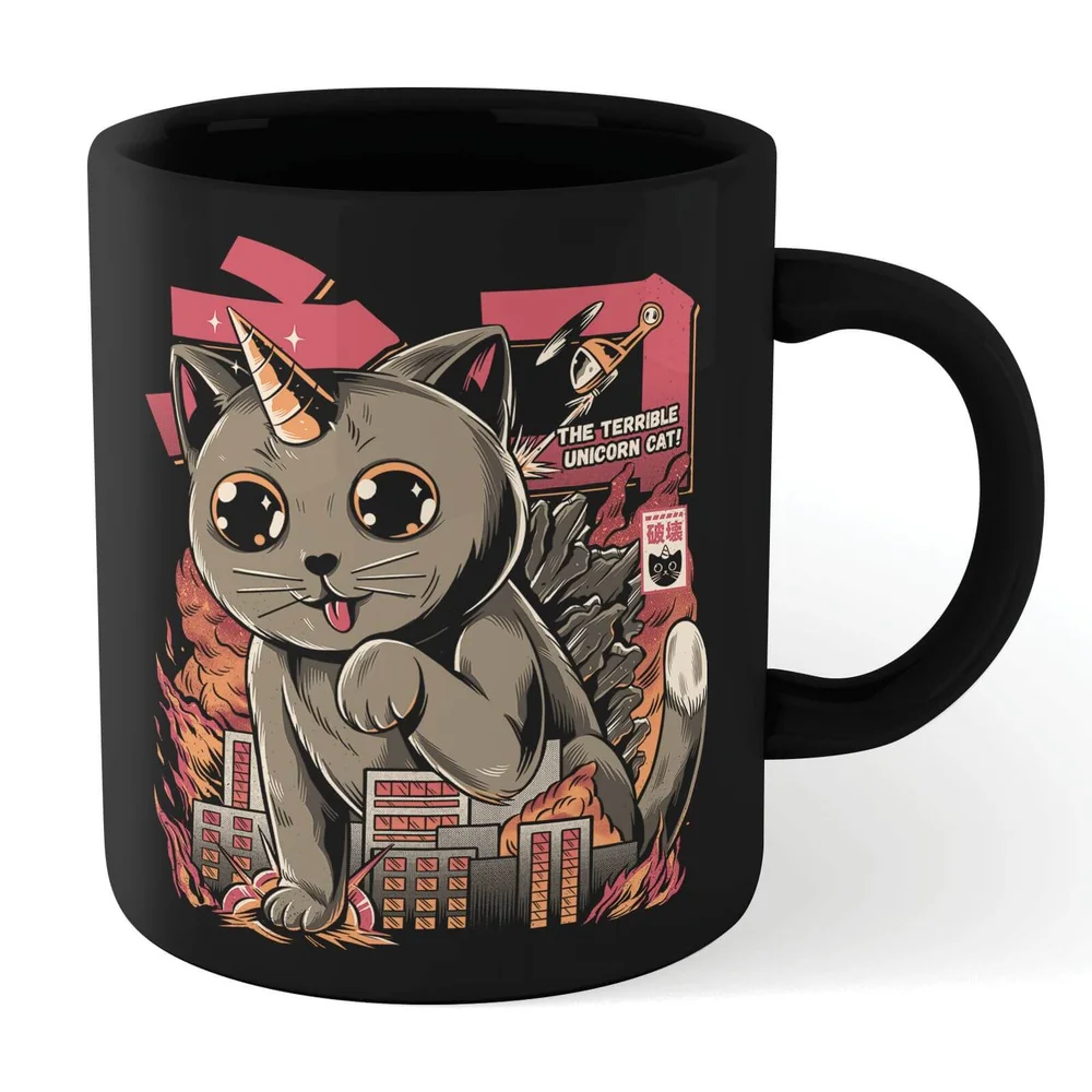 Ilustrata Catzilla Mug - Black Afbeelding 1