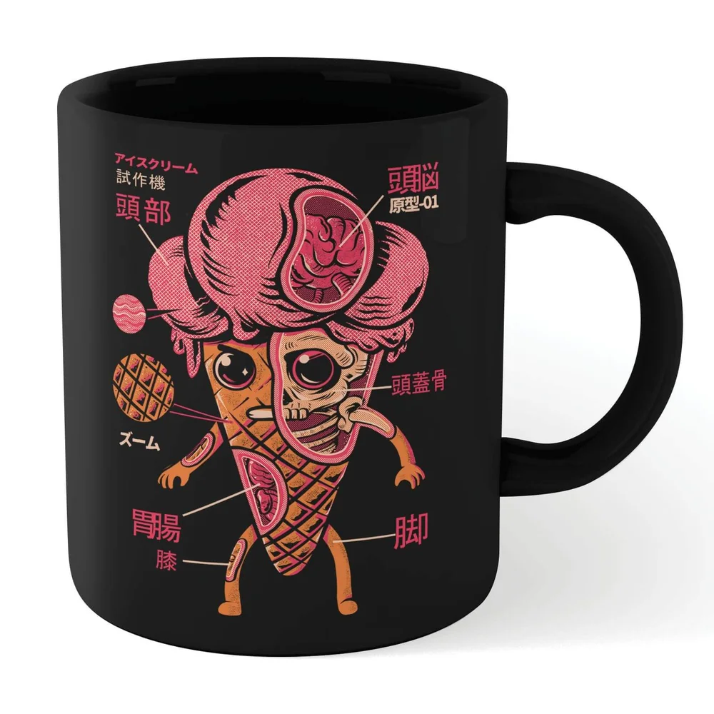 Ilustrata Kaiju Ice Cream Mug - Black Afbeelding 1