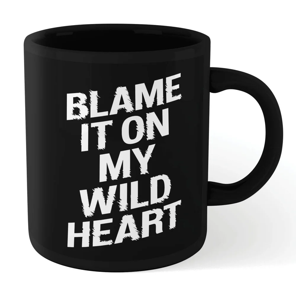 The Motivated Type Blame It On My Wild Heart Mug - Black Afbeelding 1