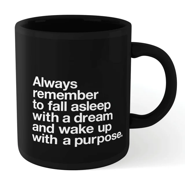 The Motivated Type Fall Asleep With A Dream Mug - Black