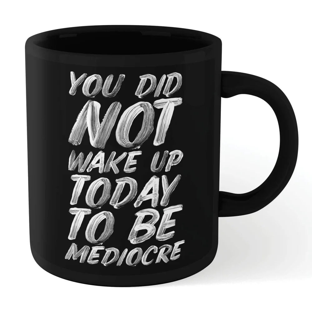 The Motivated Type Mediocre Mug - Black Afbeelding 1