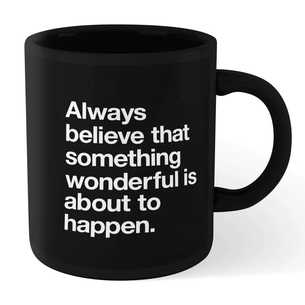 The Motivated Type Something Wonderful Mug - Black Afbeelding 1