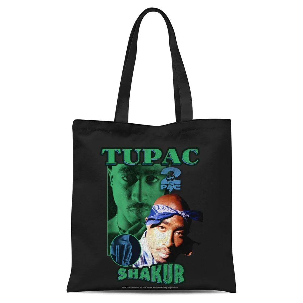 Tupac Shakur Tote Bag - Zwart Afbeelding 1