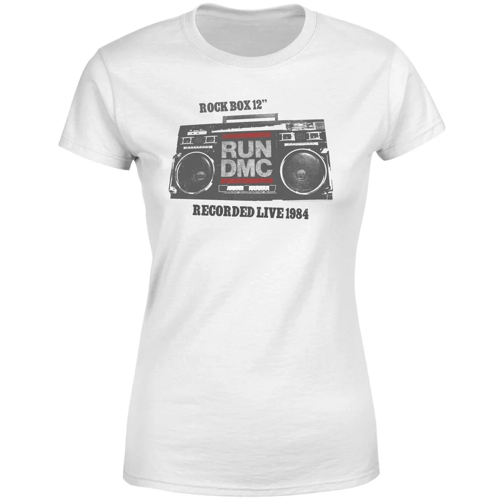 Run DMC Recorded Live 1984 Women's T-Shirt - Wit - 3XL Afbeelding 1