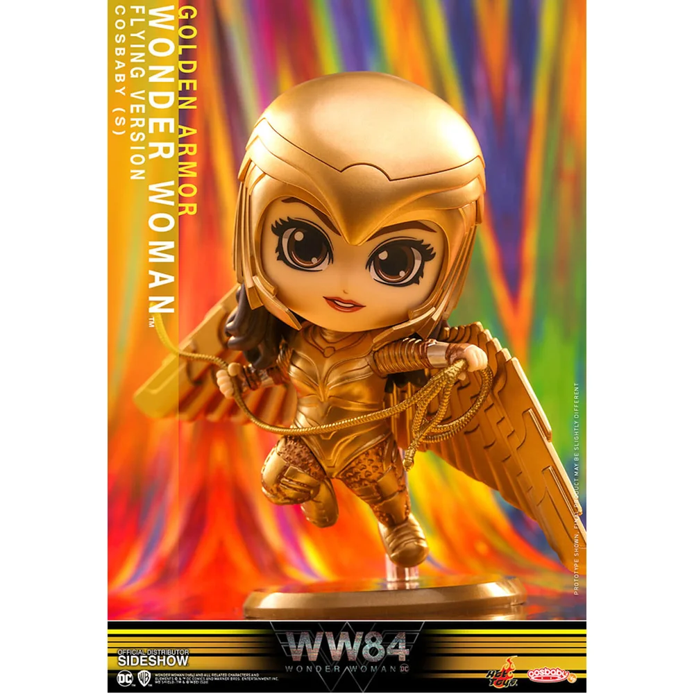 Hot Toys Wonder Woman 1984 Cosbaby Mini Figure Golden Armour Wonder Woman (vliegende versie) 10 cm Afbeelding 1