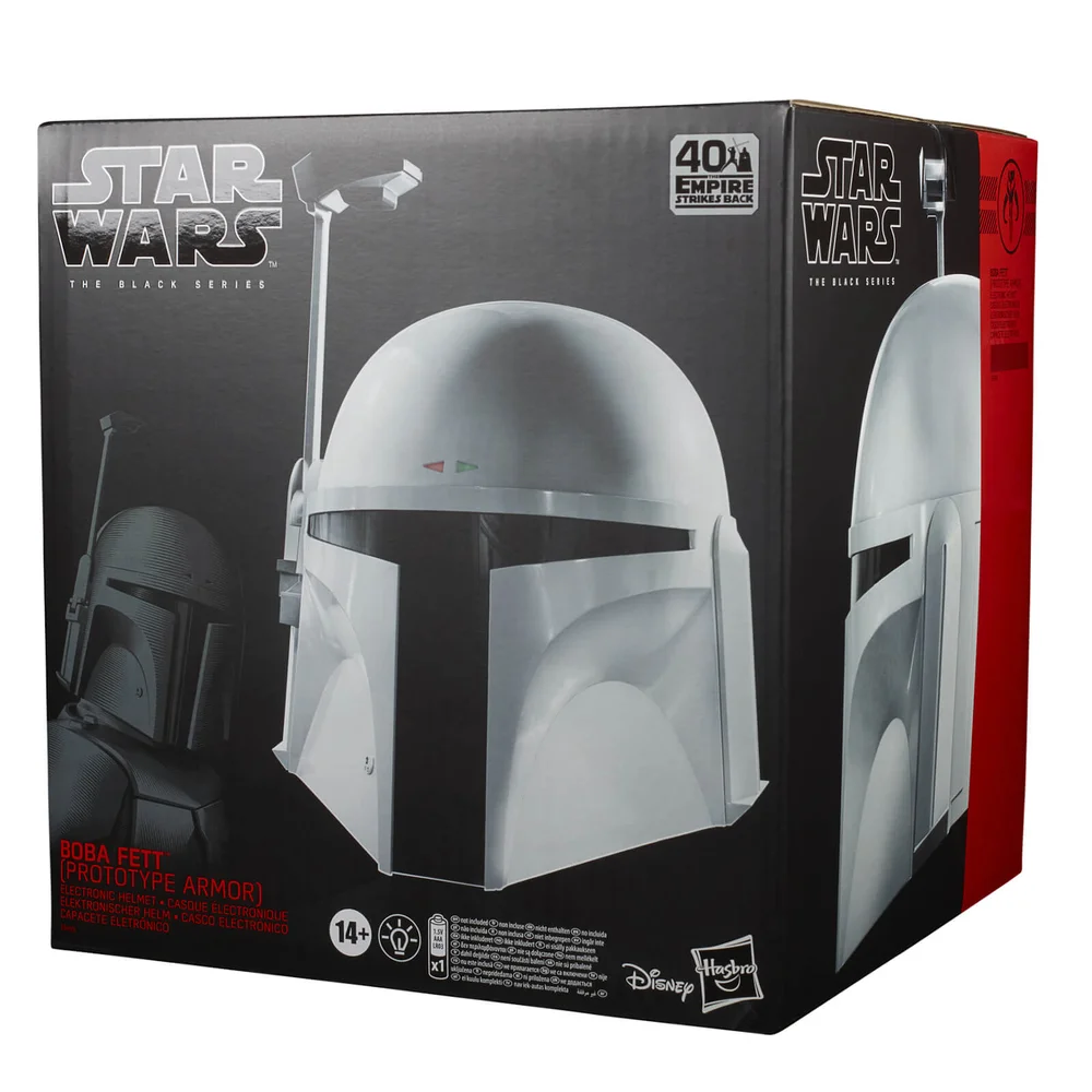 Hasbro Zwarte Serie Star Wars Boba Fett (Prototype Pantser) Rollenspel Replica Helm Afbeelding 1