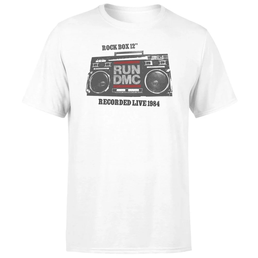 Run DMC Recorded Live 1984Unisex T-Shirt - Wit - 3XL Afbeelding 1