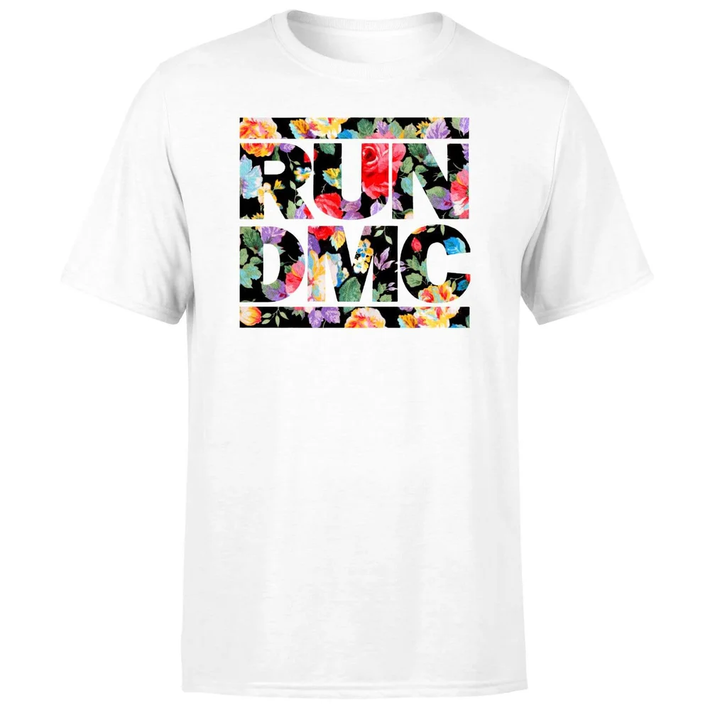 Flowery Run Dmc Unisex T-Shirt - Wit - 3XL Afbeelding 1