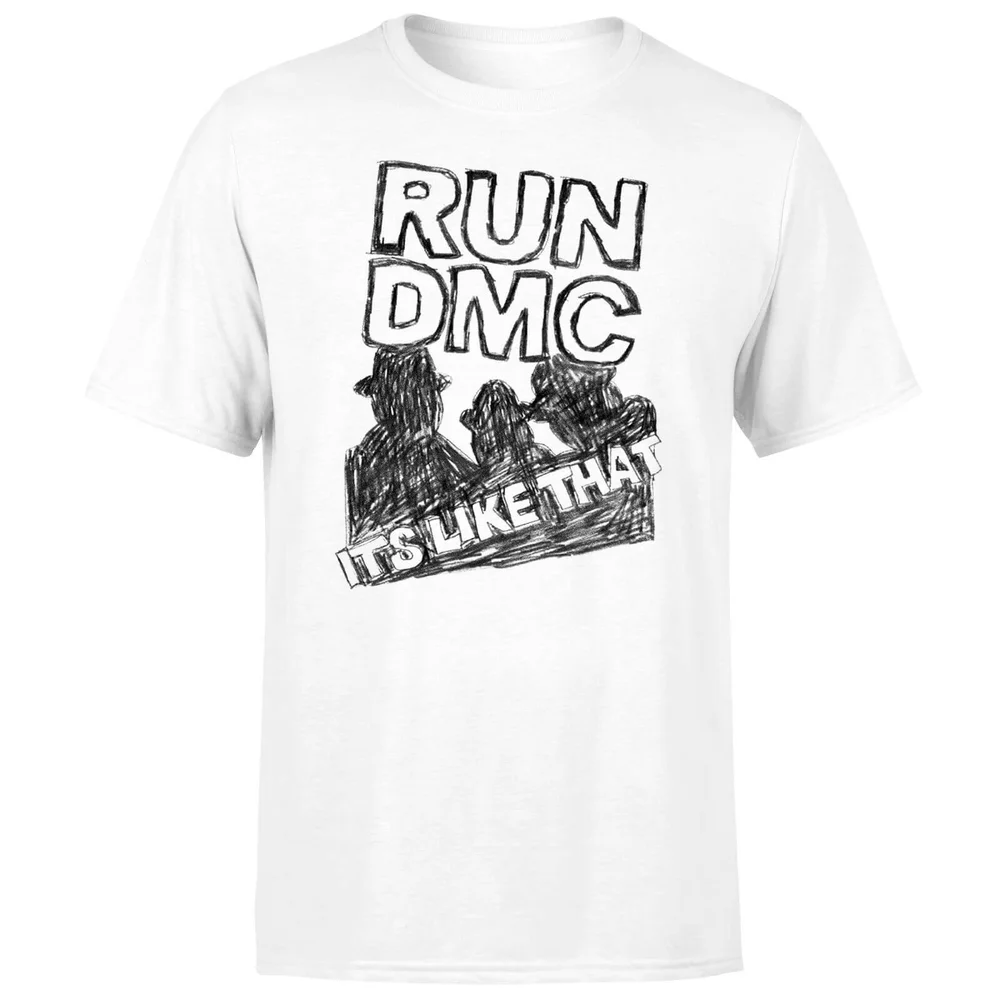 Run DMC It's Like ThatUnisex T-Shirt - Wit - 3XL Afbeelding 1