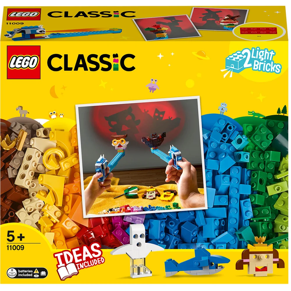LEGO 11009 Classic Stenen en lichten Schaduwtheater Bouwset, Creatief Speelgoed voor Kinderen van 5 Jaar en Ouder Afbeelding 1