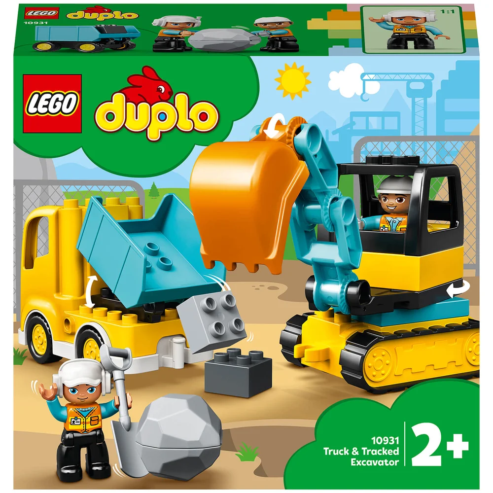 LEGO DUPLO Stad: Vrachtwagen & Graafmachine op rupsbanden (10931) Afbeelding 1